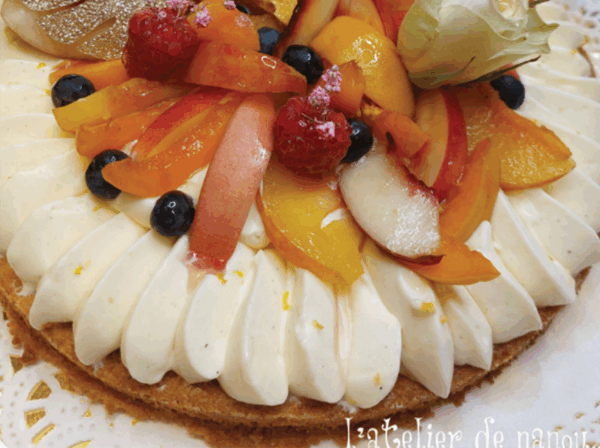 Sablé Breton, Crème Vanille & Fruits de Saison