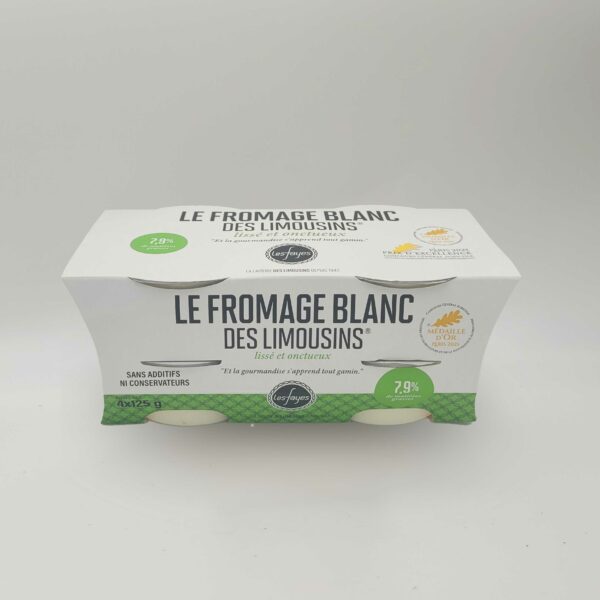 Fromage blanc des Limousins 4 pots 125g